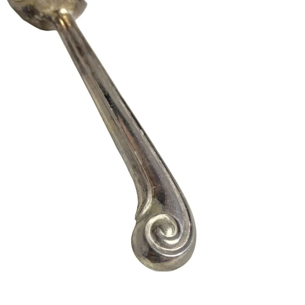 #8120 SHEFFIELD SILVER PLATED VINTAGE ICE CREAM SCOOP  TARNISHED